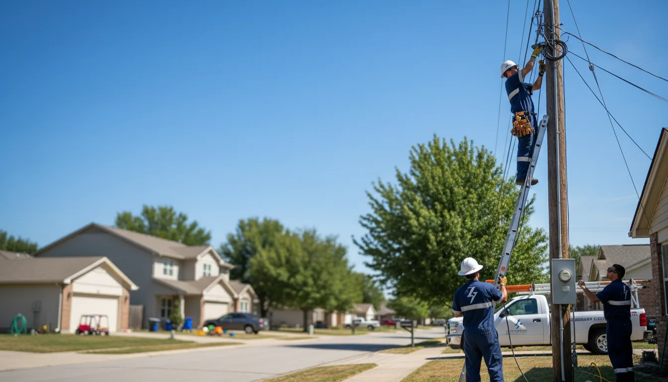 Residential electrician providing installation services in Marthasville, MO